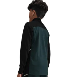 Academy Voetbaltrainingstop met Dri-FIT, lange mouwen en korte rits voor kids