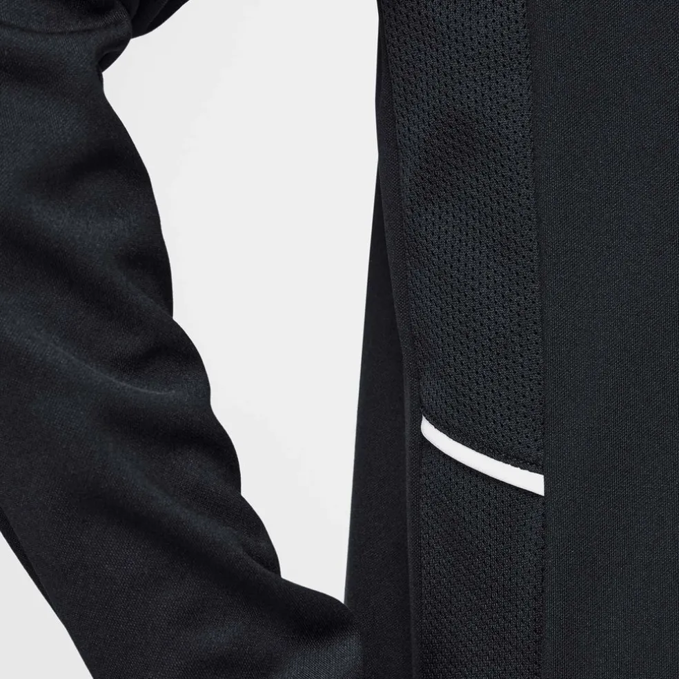 Academy Voetbaltrainingstop met Dri-FIT, lange mouwen en korte rits voor kids