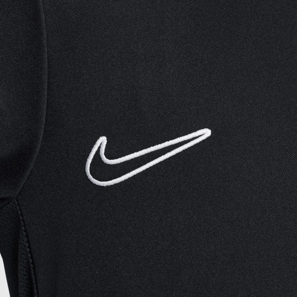 Academy Voetbaltrainingstop met Dri-FIT, lange mouwen en korte rits voor kids