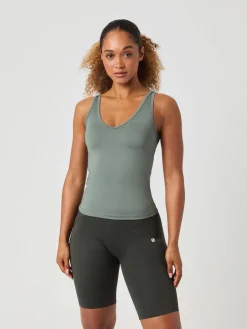 Ace Deep V Neck Tank Top