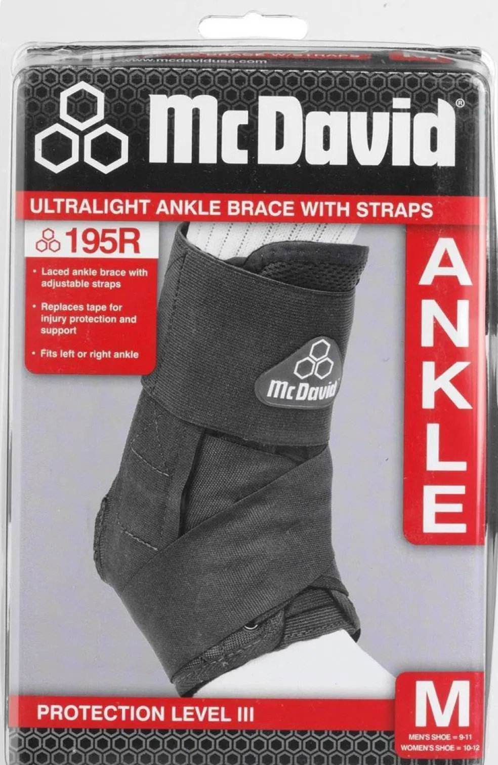 ankle brace with straps