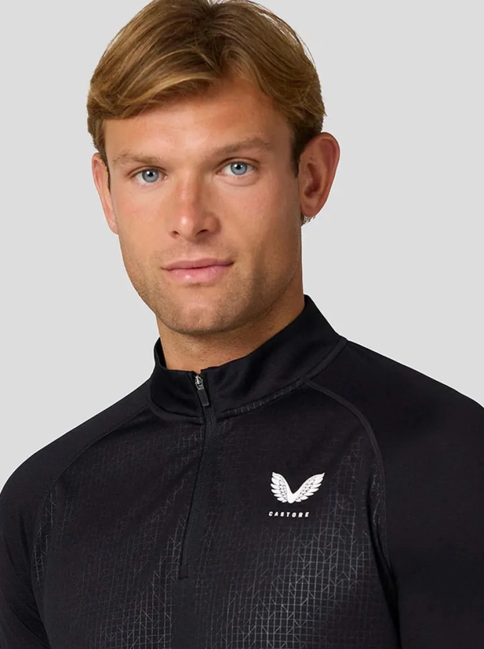 Aop 1/4 Zip Ls Top
