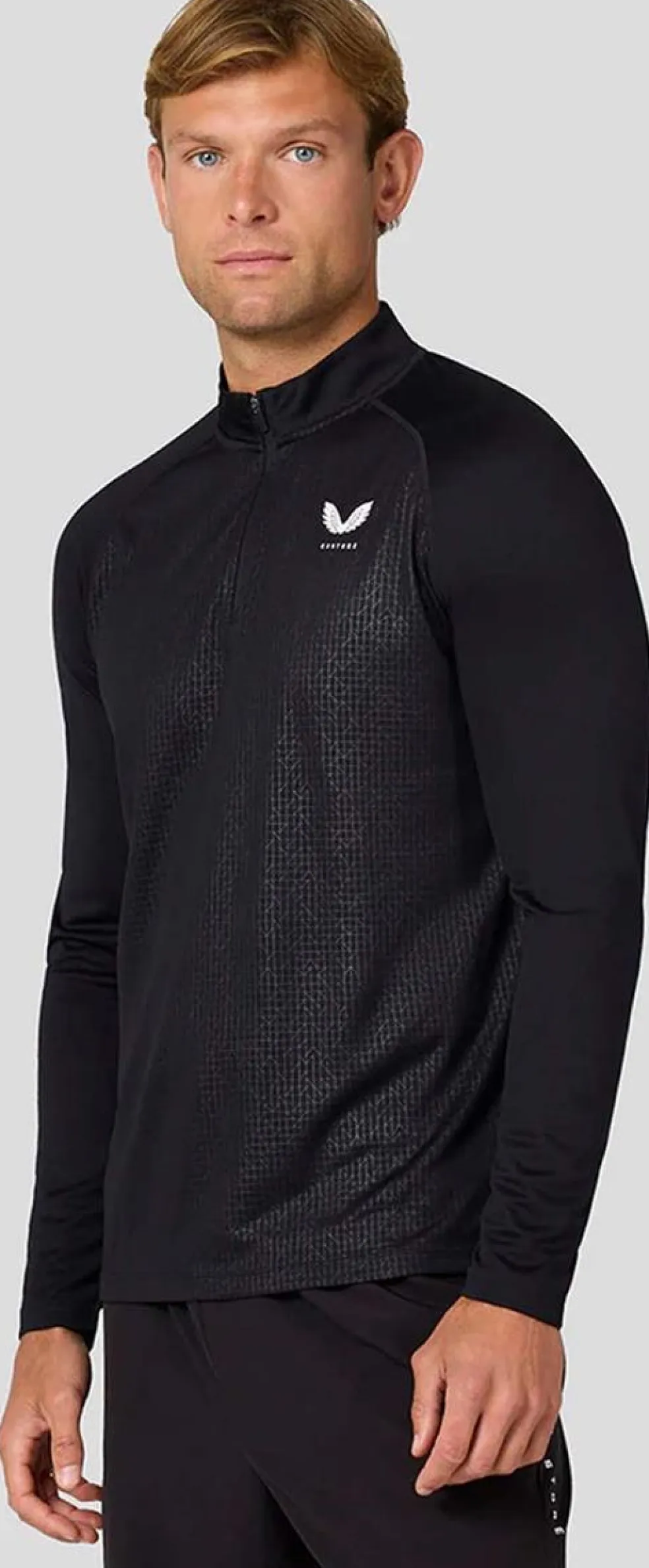 Aop 1/4 Zip Ls Top