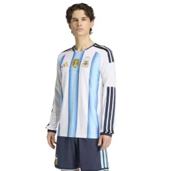Argentinië 26 Authentiek Thuisshirt met Lange Mouwen