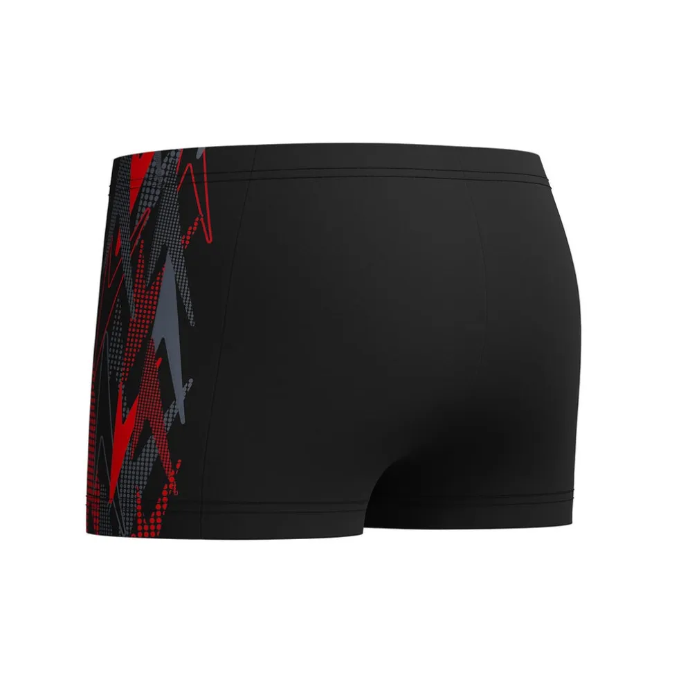 BOYS PLASTISOL PLACEMENT AQUASHT BLK/RED