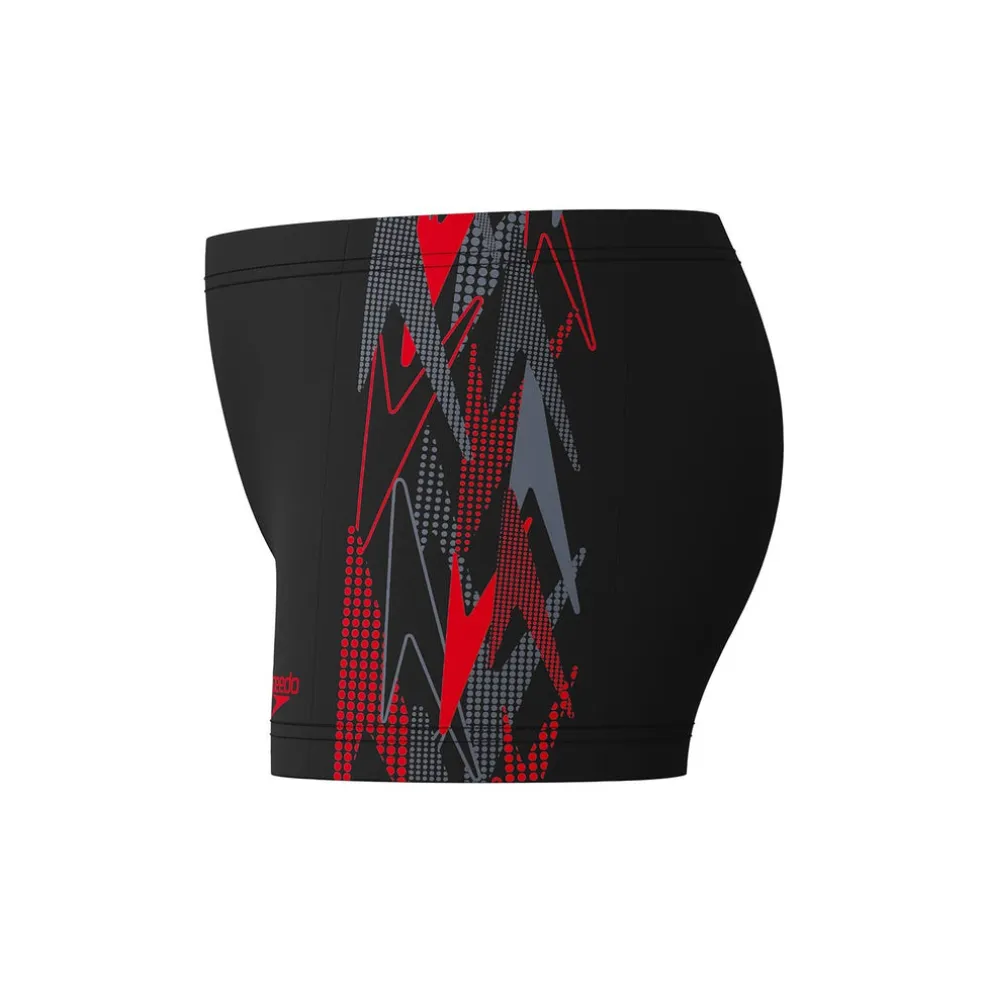 BOYS PLASTISOL PLACEMENT AQUASHT BLK/RED