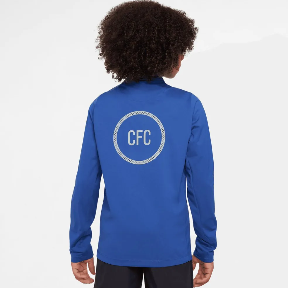 Chelsea FC Strike Third Big Kids' Dri-FIT Total 90 Soccer Knit Drill Top