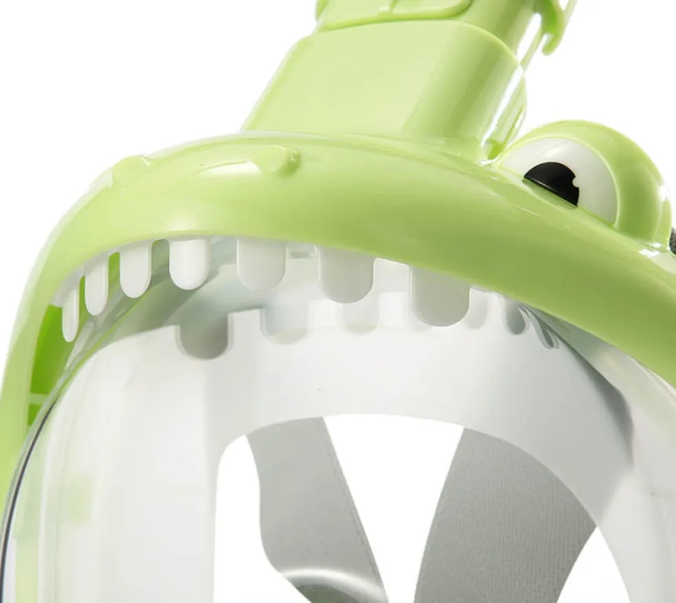 Crocodile green kids snorkelmasker