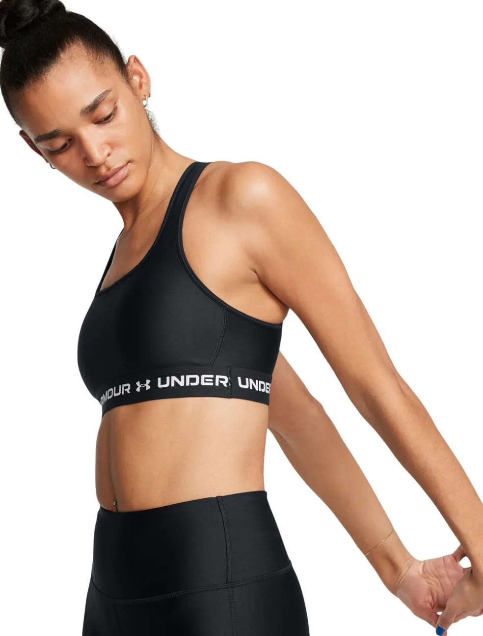 crossback mid bra-blk