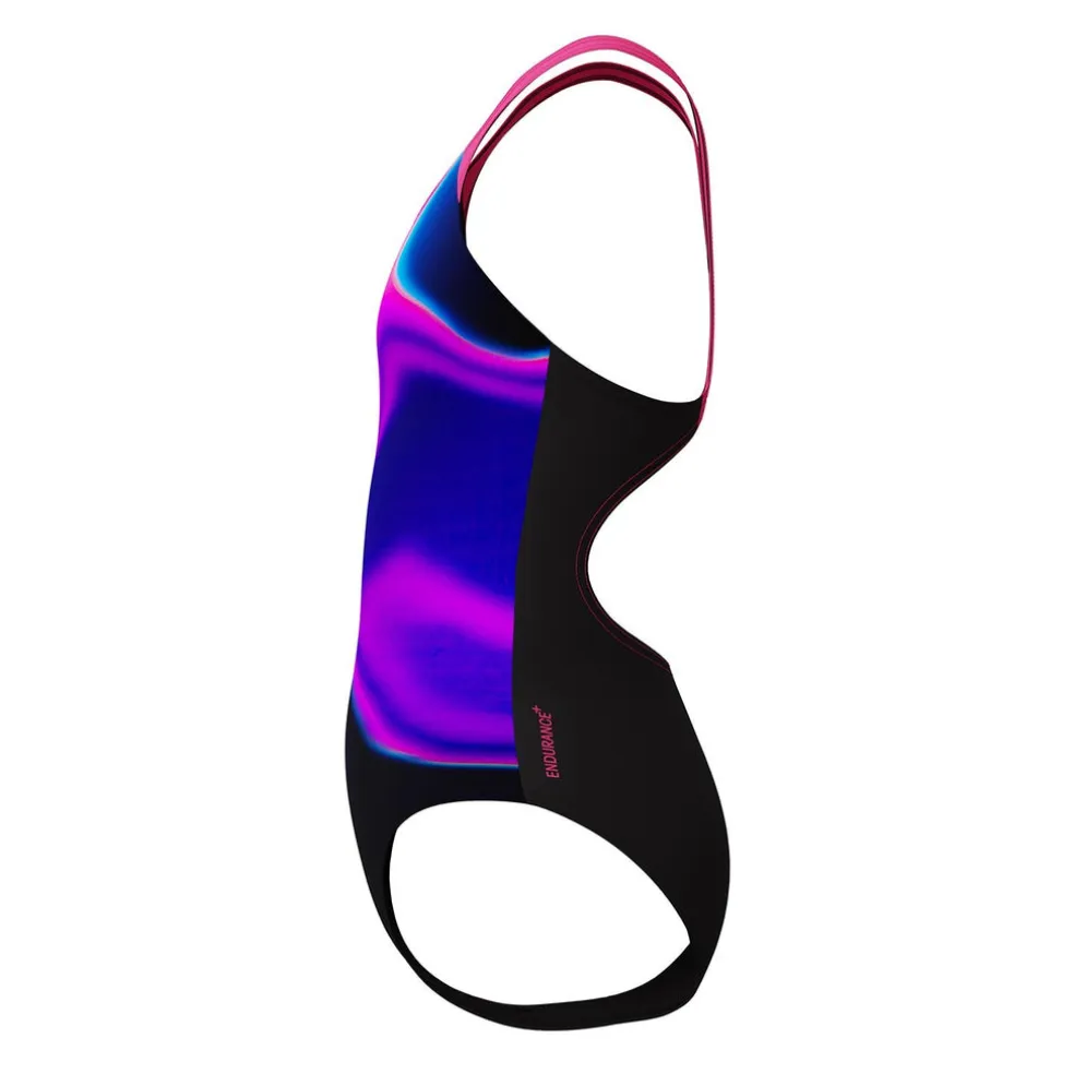 ENG PRINT SPLASHBACK 1PC DKPNK/BLK