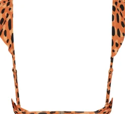 Leopard Spots Ruffle Bikinitop