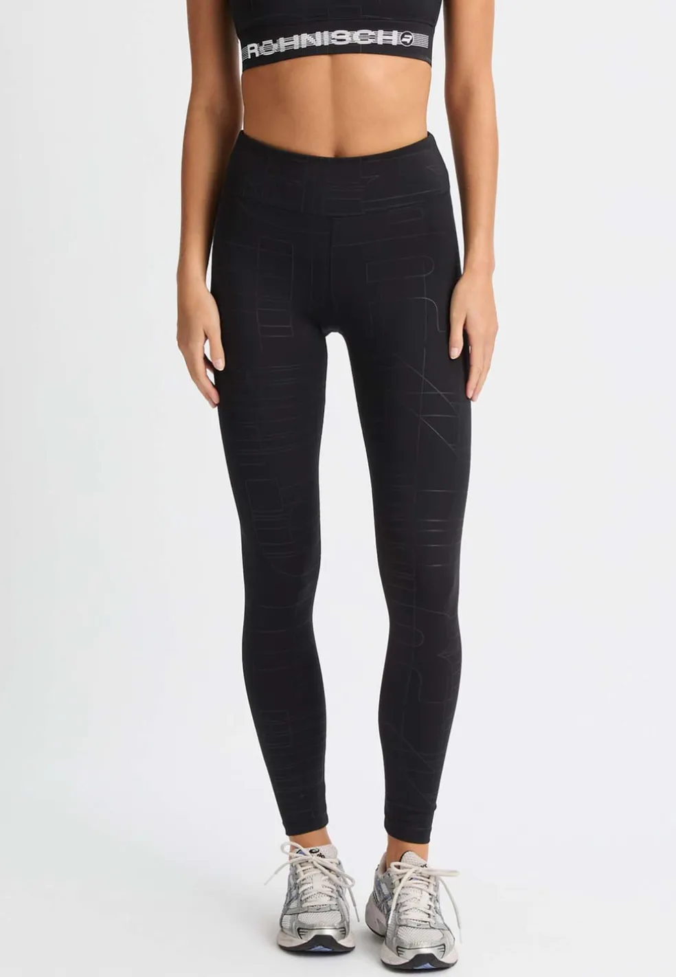 Logo Effect High Waist Tights