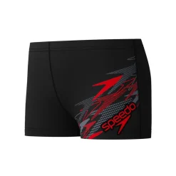 MEDLEY LOGO AQUASHORT BLK/RED