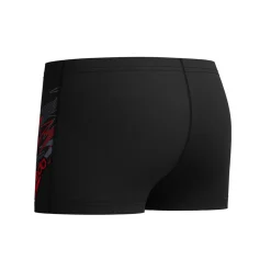 MEDLEY LOGO AQUASHORT BLK/RED