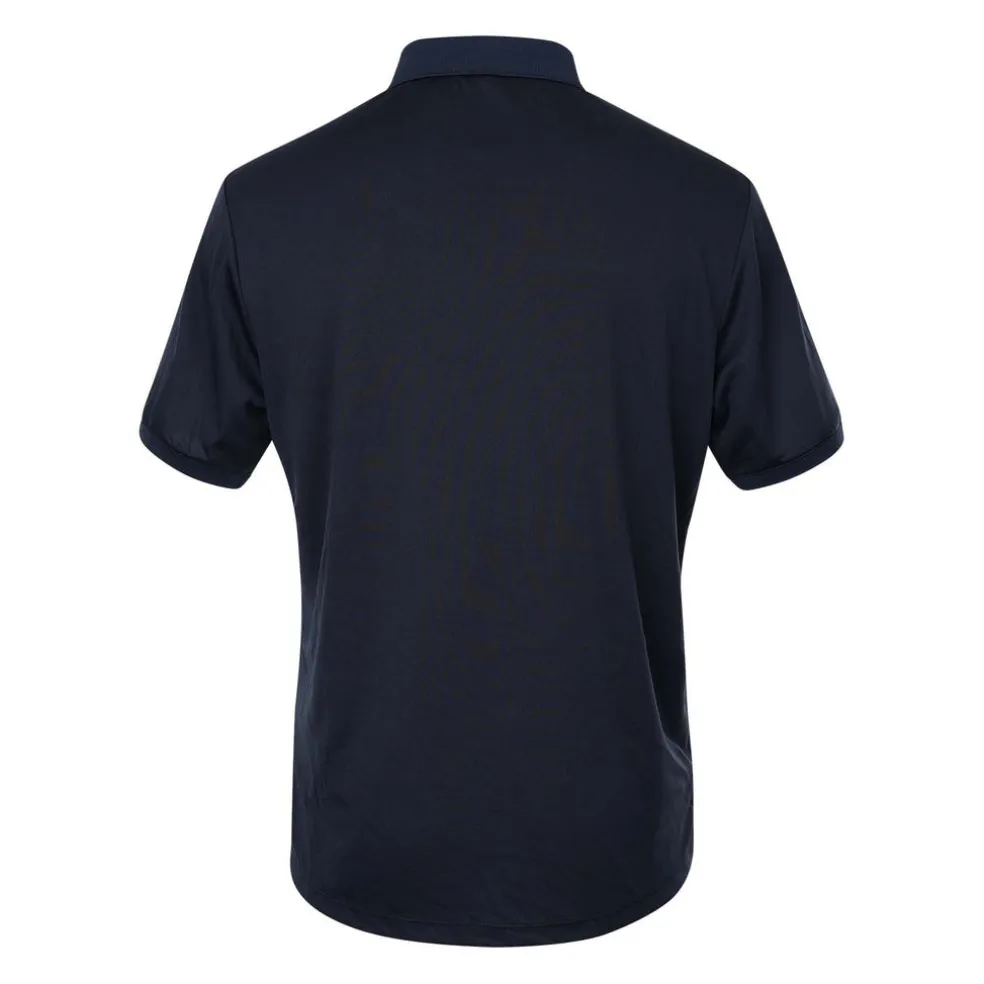 men pique polo