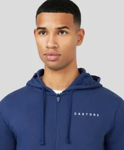 Peacoat Carbon Zip Through Hooded jack
