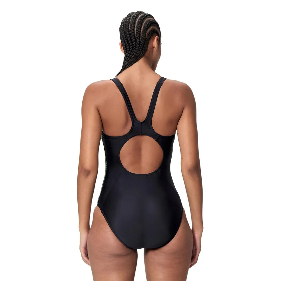 PLACEMENT MEDALIST 1PC BLK/LTGRN