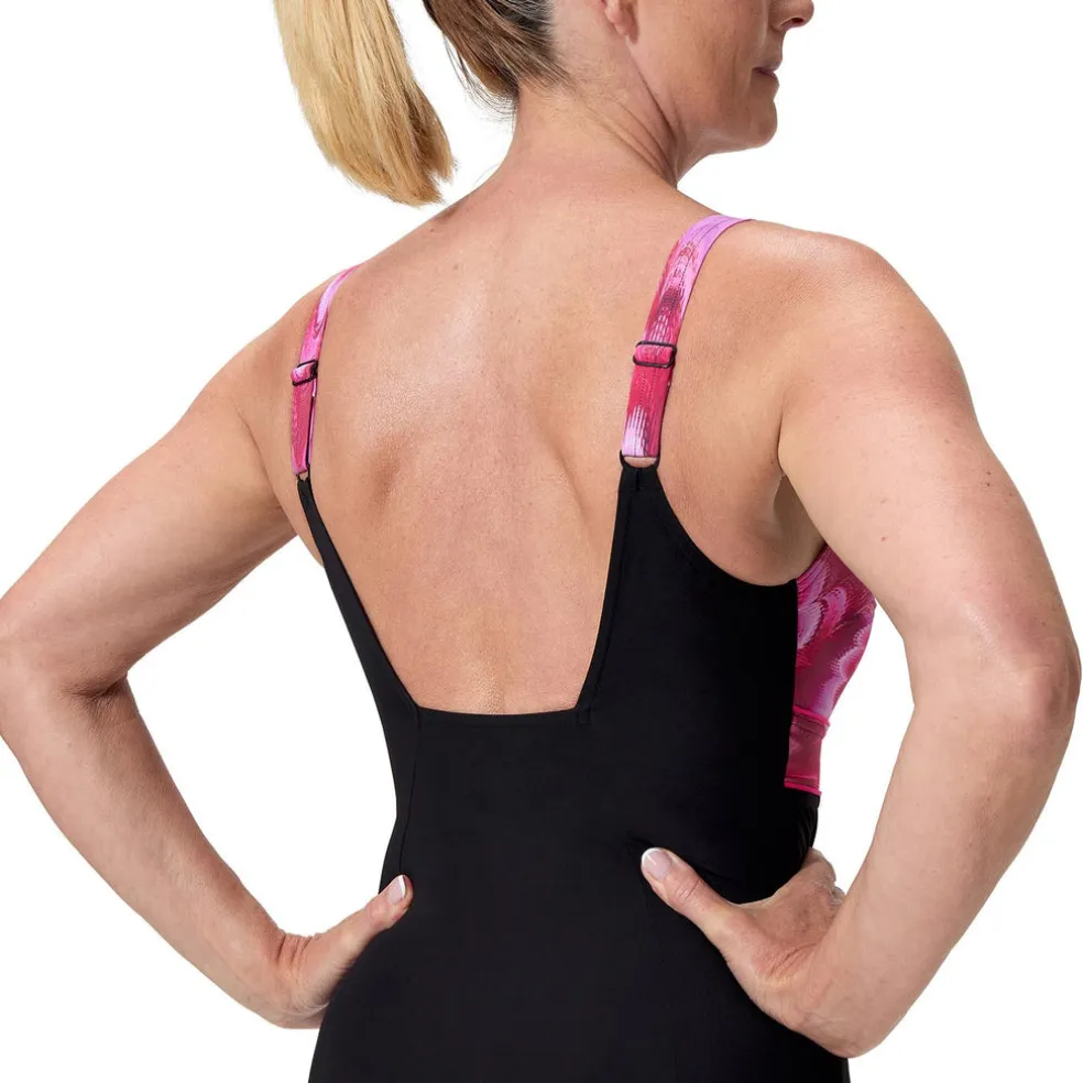 PRINT CONTOUR ECLIPSE 1PC BLK/DKPNK