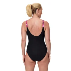 PRINT LUNA LUSTRE 1PC BLK/DKPNK
