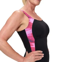PRINT LUNA LUSTRE 1PC BLK/DKPNK