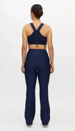 Ribbed R Flare High Waist Tight