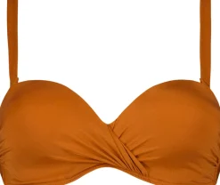 rust bandeau bikinitop