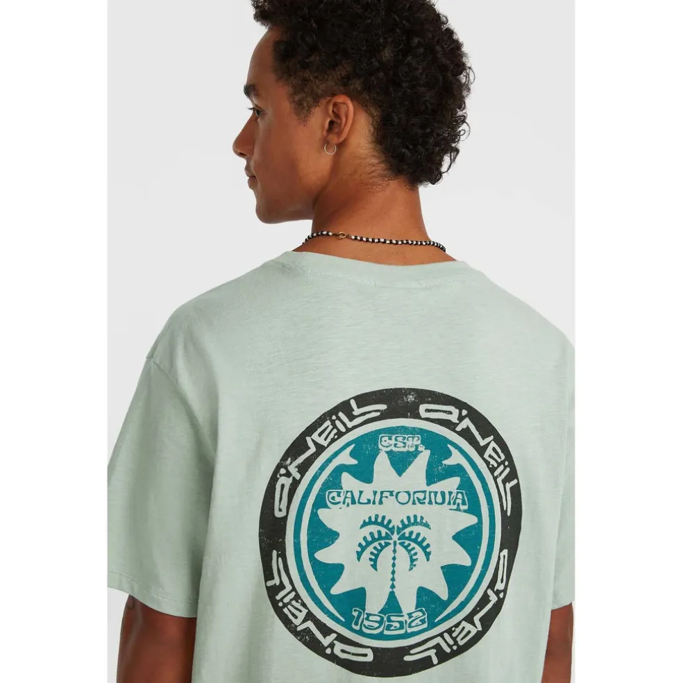 Slub Back Print T-shirt strand