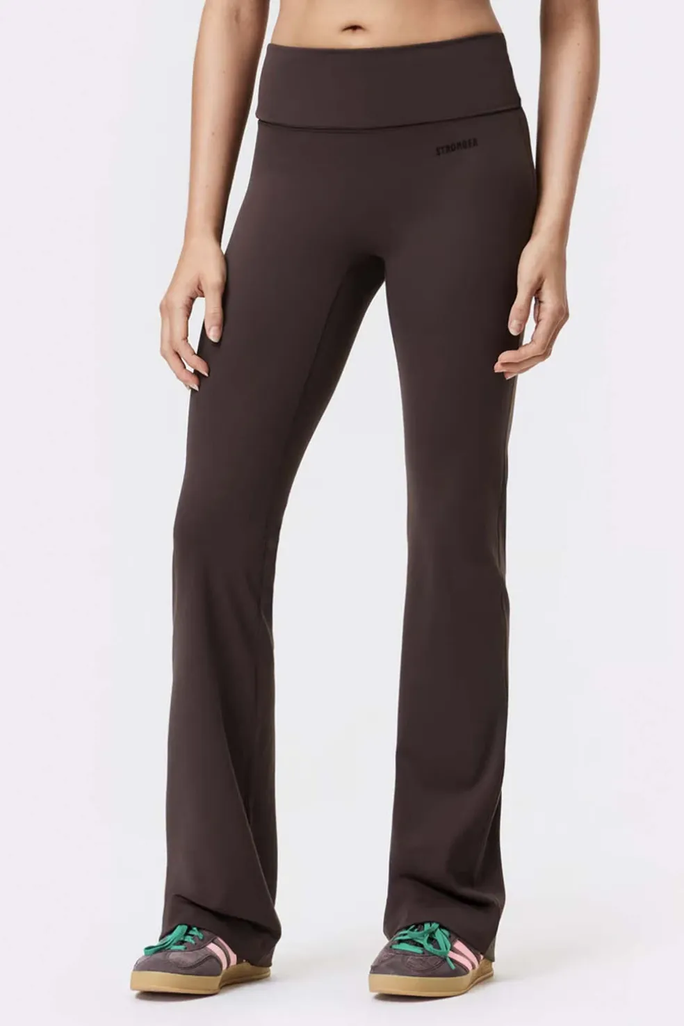Soft Fold Over Flared Leggings