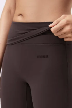 Soft Fold Over Flared Leggings