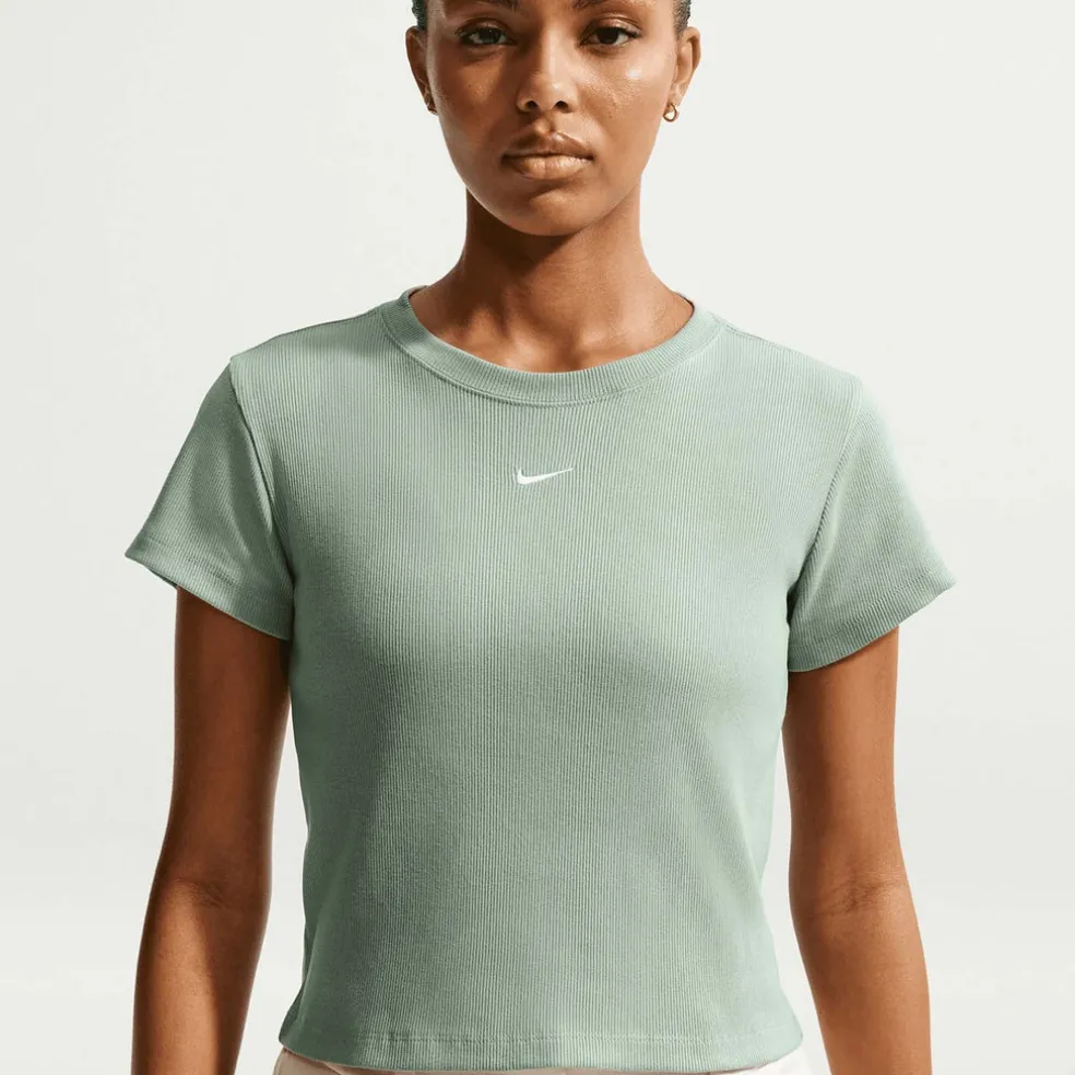 sportswear Strakgeribd damesshirt