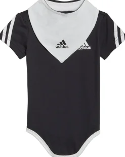 3-Stripes baby romper met slab