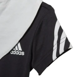 3-Stripes baby romper met slab