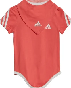 3-Stripes baby romper met slab