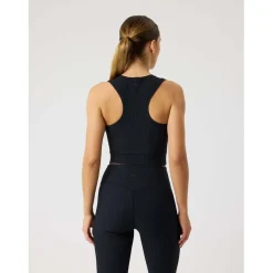 studio ribbed cropped tank top