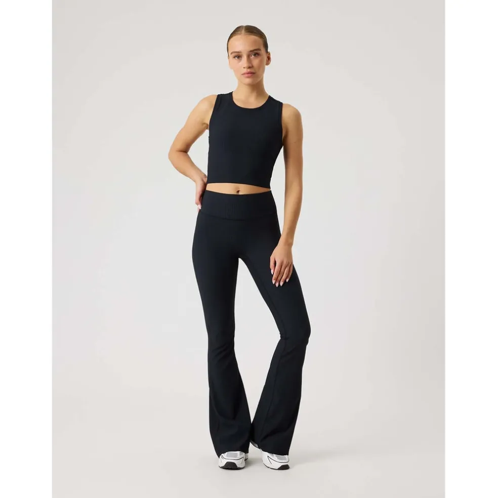 studio ribbed flare tights regular