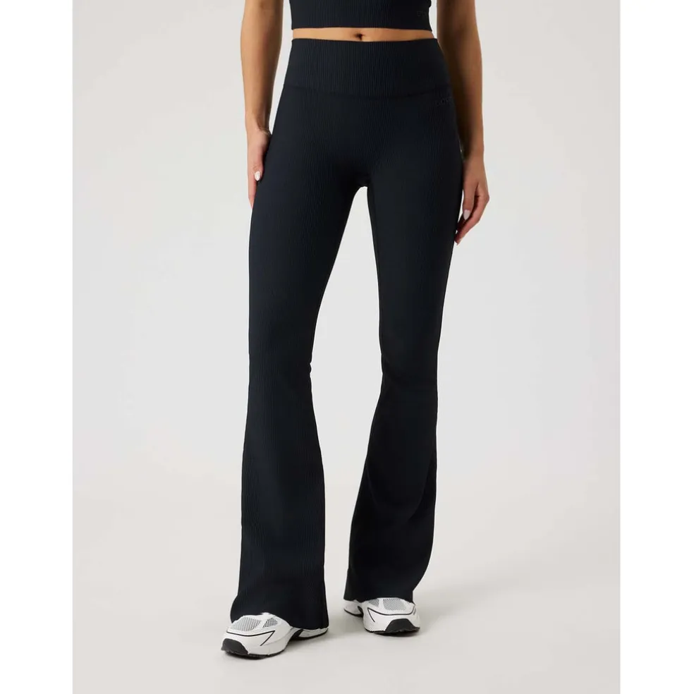 studio ribbed flare tights regular