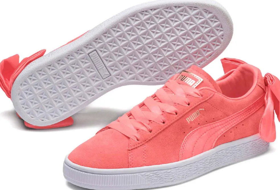Suede Bow Sneakers