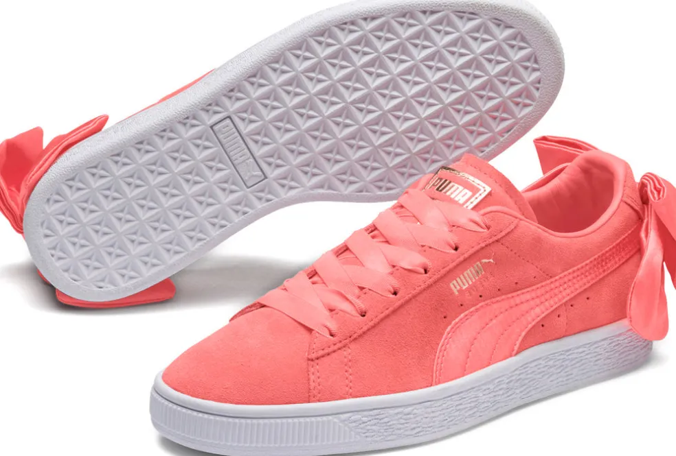 Suede Bow Sneakers