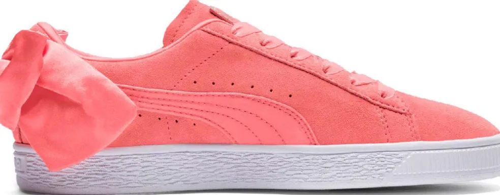 Suede Bow Sneakers
