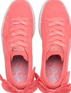 Suede Bow Sneakers