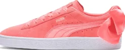 Suede Bow Sneakers
