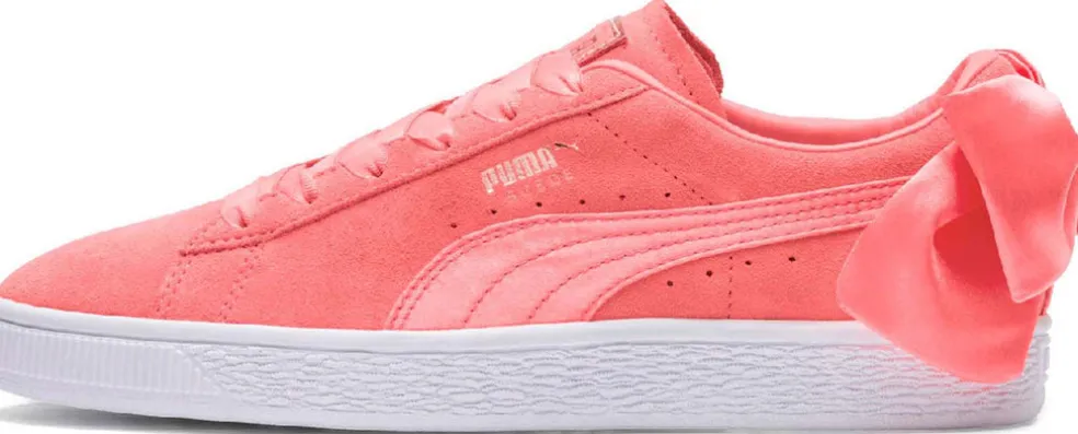 Suede Bow Sneakers