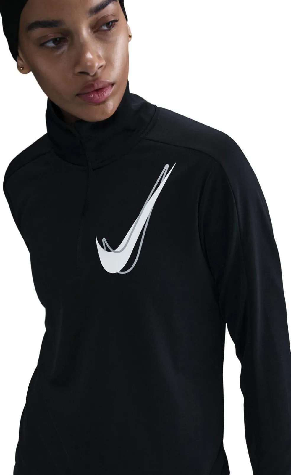 Swoosh 1/2 zip longsleeve
