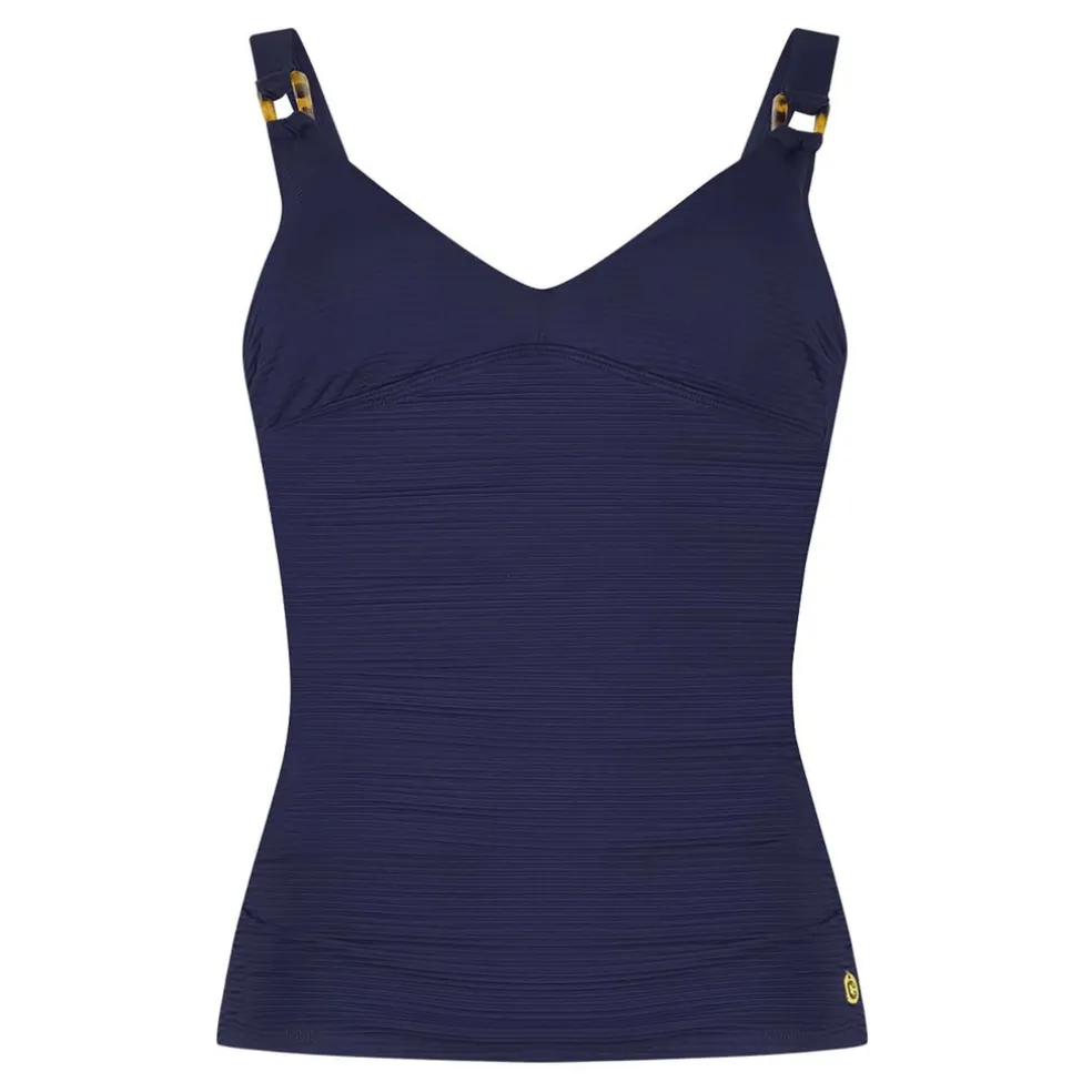 tankini top v-neck padded