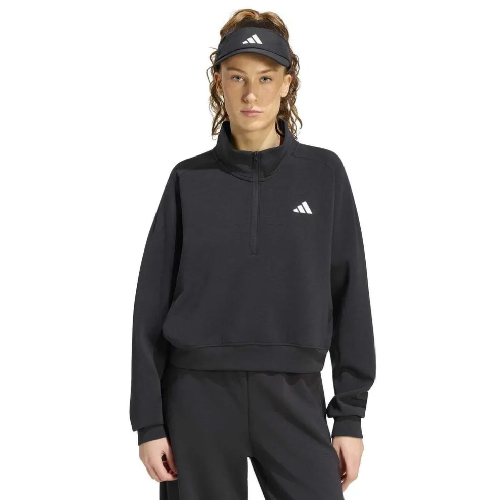 TENNIS CULTURE cover-up half-zip vest