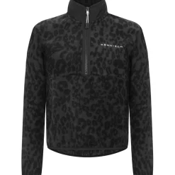 thermal half zip fleece top
