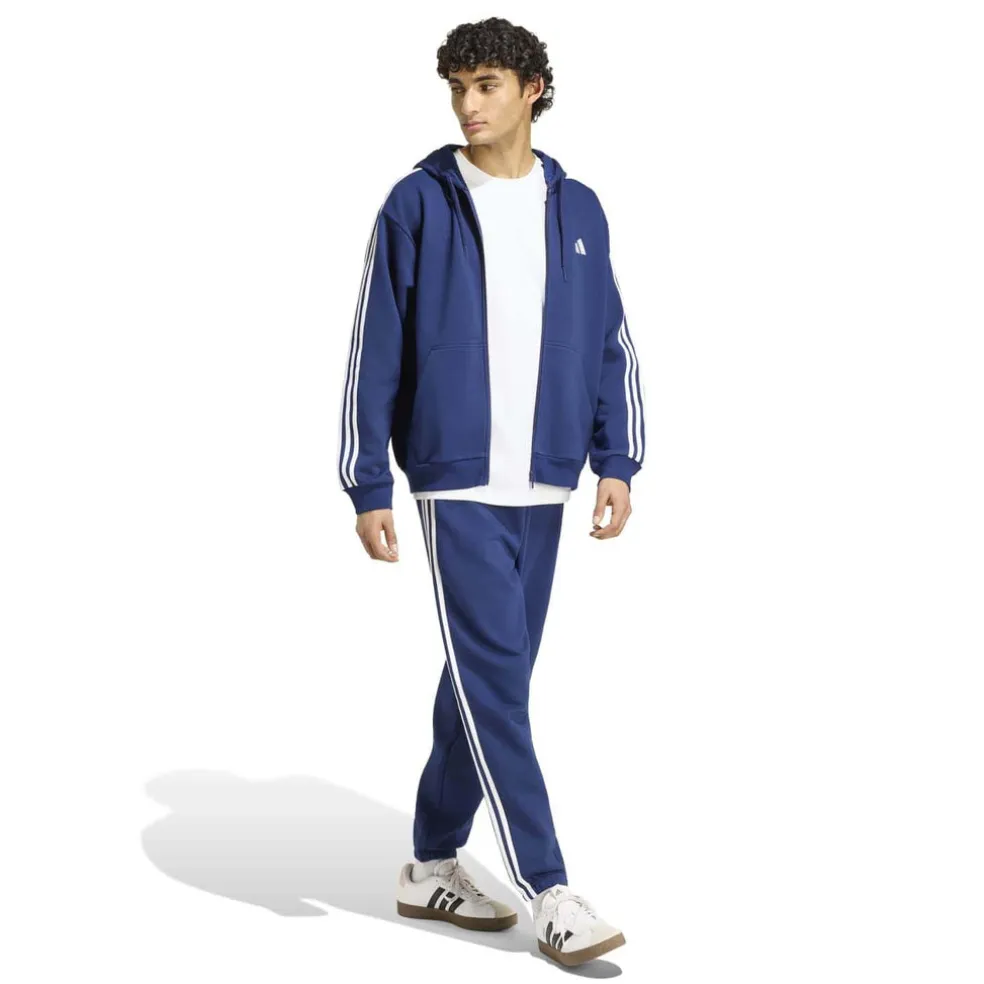 THREE STRIPES fleece joggingsbroek