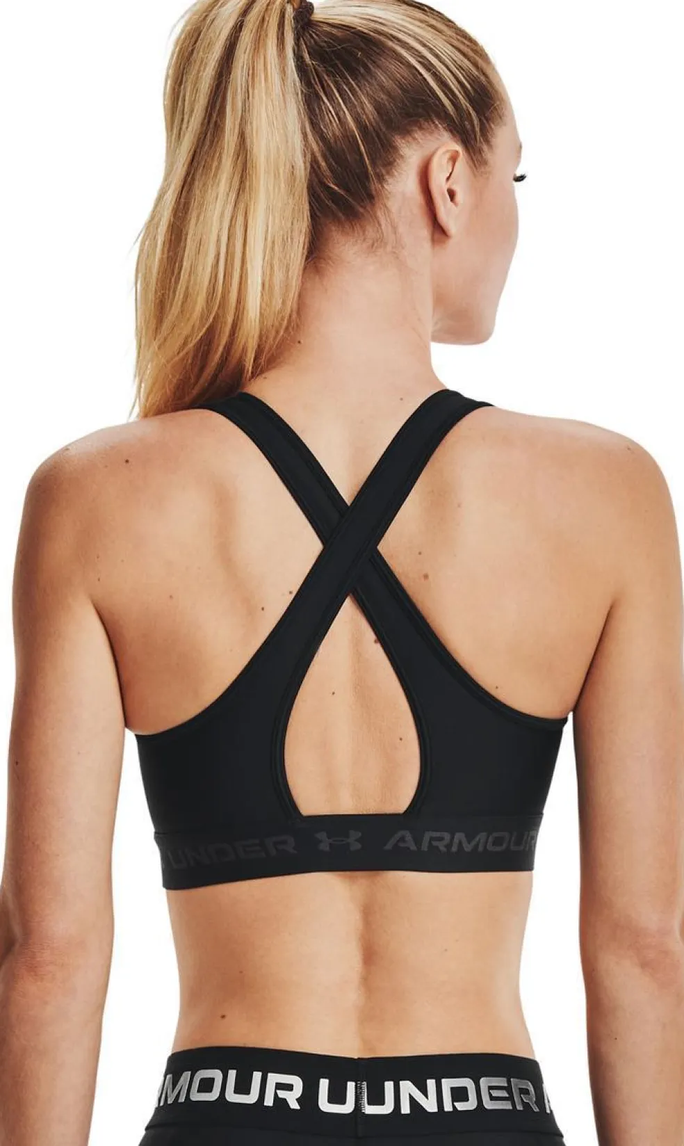 ua crossback mid bra