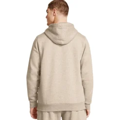 ua essential fleece hoodie-brn